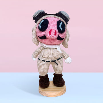Handmade Beautiful Crochet Porco Rosso The Last Sortie Amigurumi