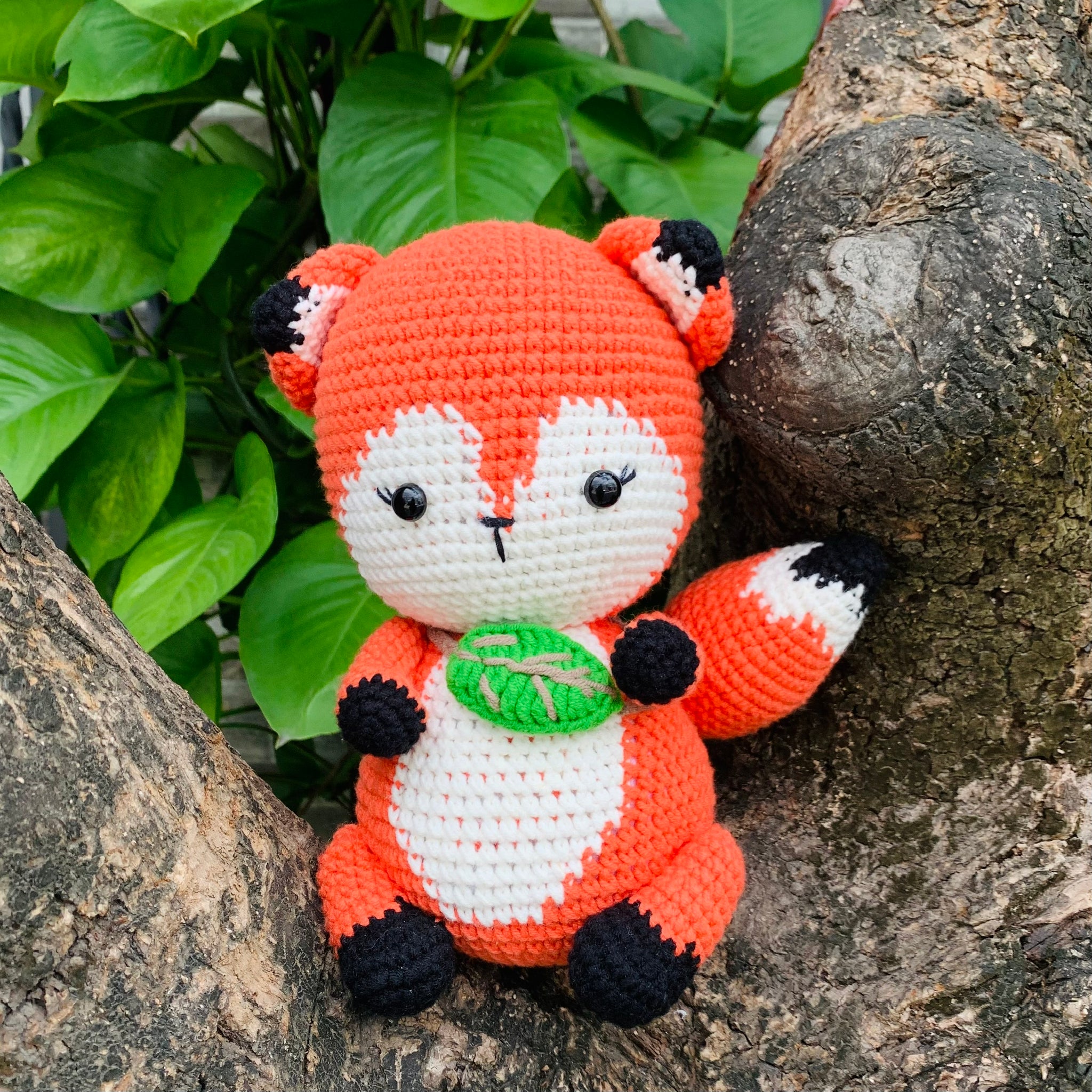 Handmade Sweet and Cute Crochet Fox Stuffed Animal