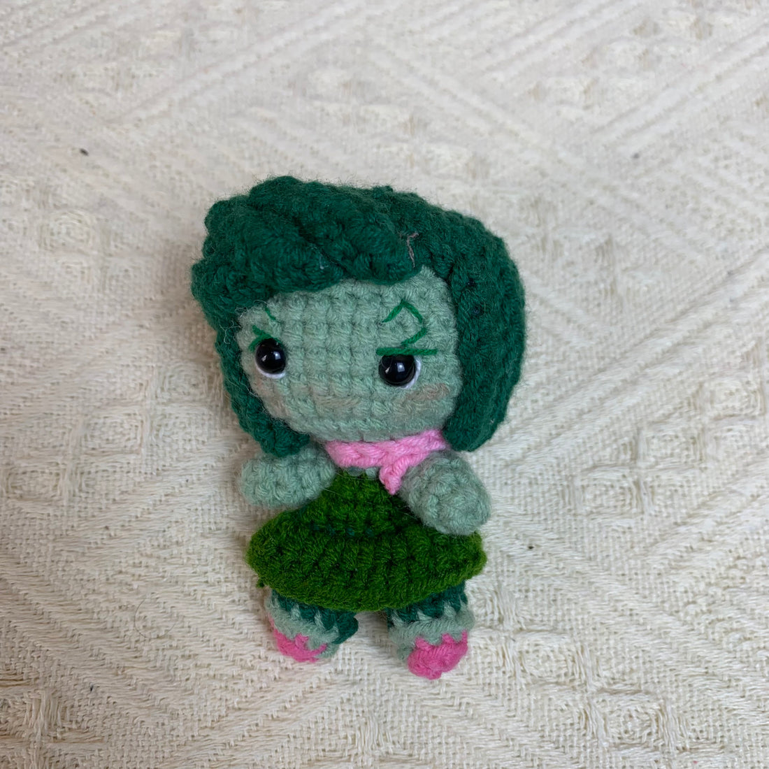 Handmade Beautiful Crochet Inside Out Character Keychain