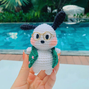 Handmade Cute Crochet Pochacco Keychain