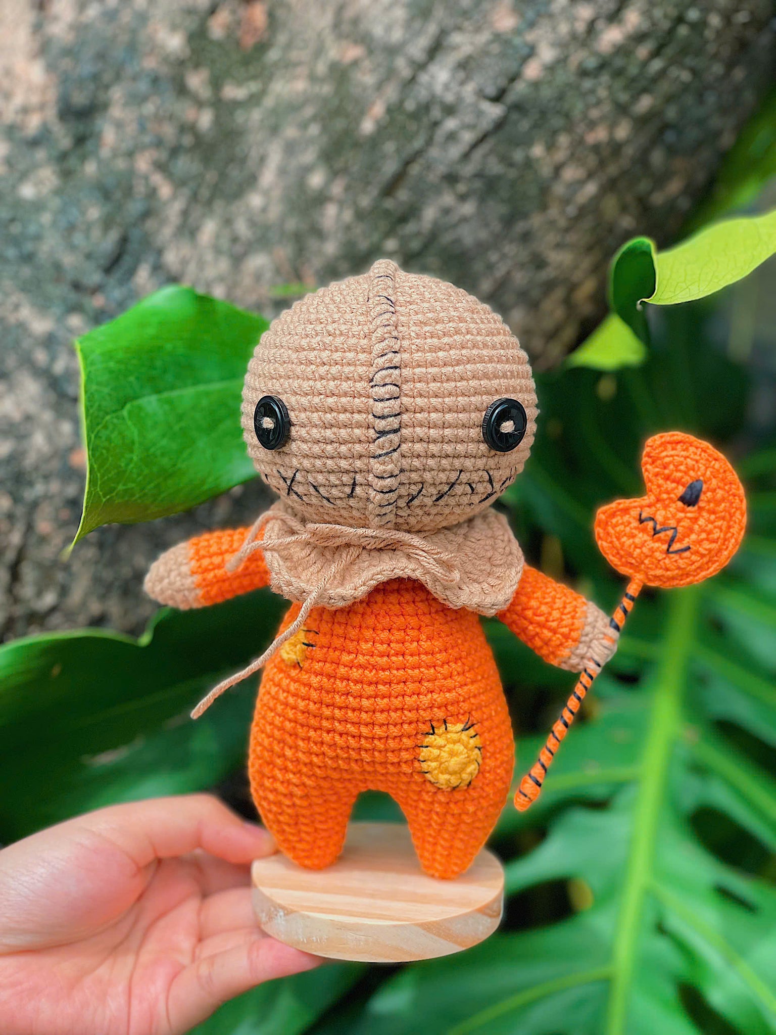 Handmade Beautiful Crochet Sam from Trick 'r Treat