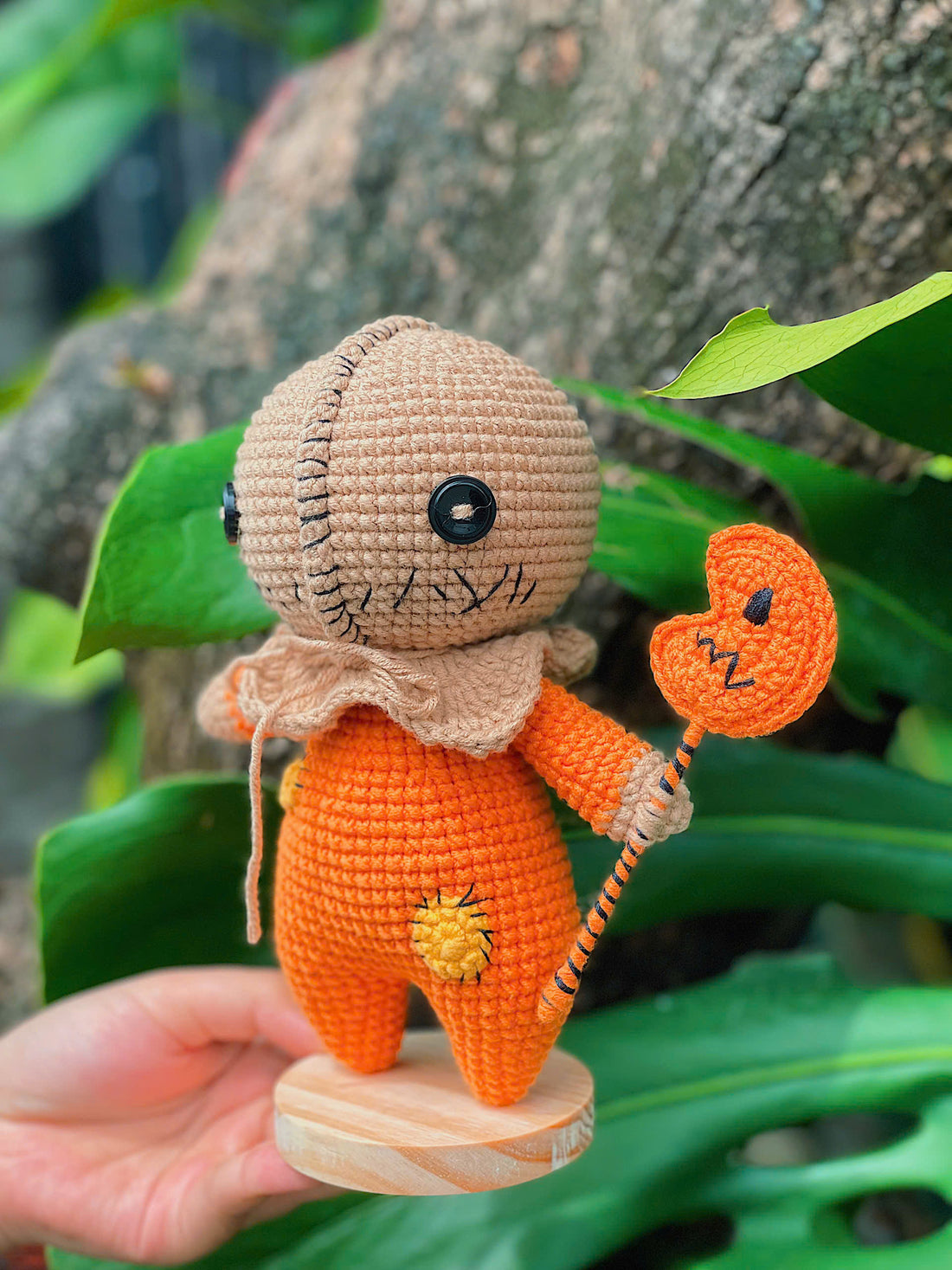 Handmade Beautiful Crochet Sam from Trick 'r Treat