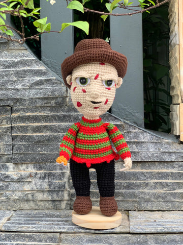 Handmade Beautiful Crochet Freddy Krueger