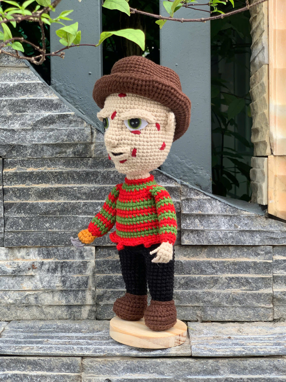 Handmade Beautiful Crochet Freddy Krueger