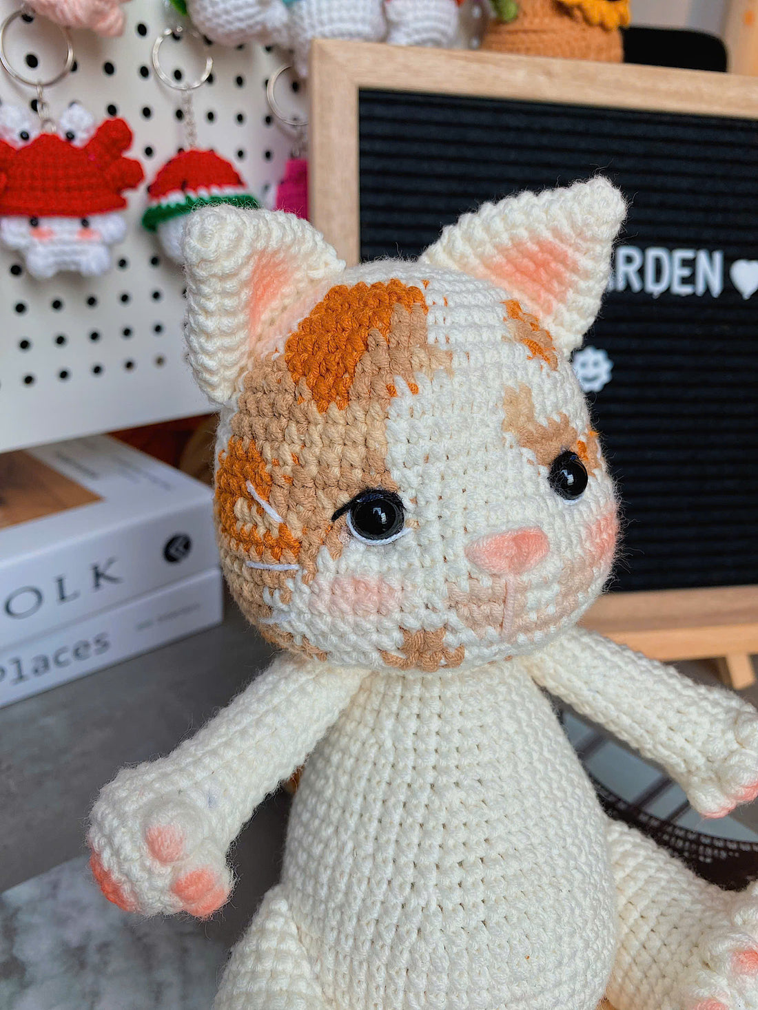 Handmade Customized Crochet Cat